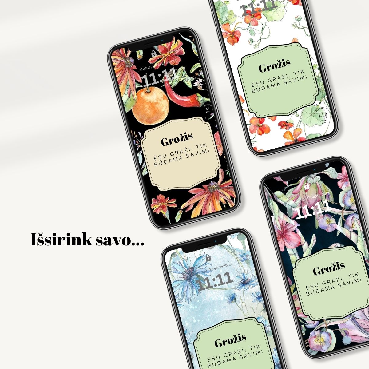 Telefono ekrano užsklandos su afirmacijomis – 21 įkvepiantis fonas - Image 2