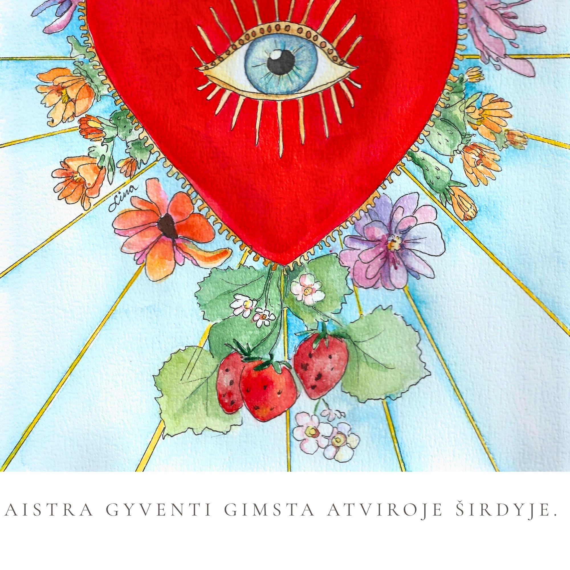 Atvira širdis – autorinė meno spauda - Image 2