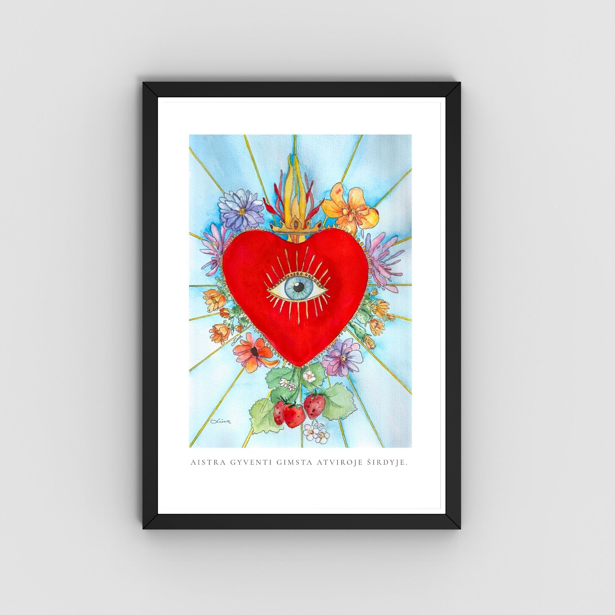 Atvira širdis – autorinė meno spauda - Image 6