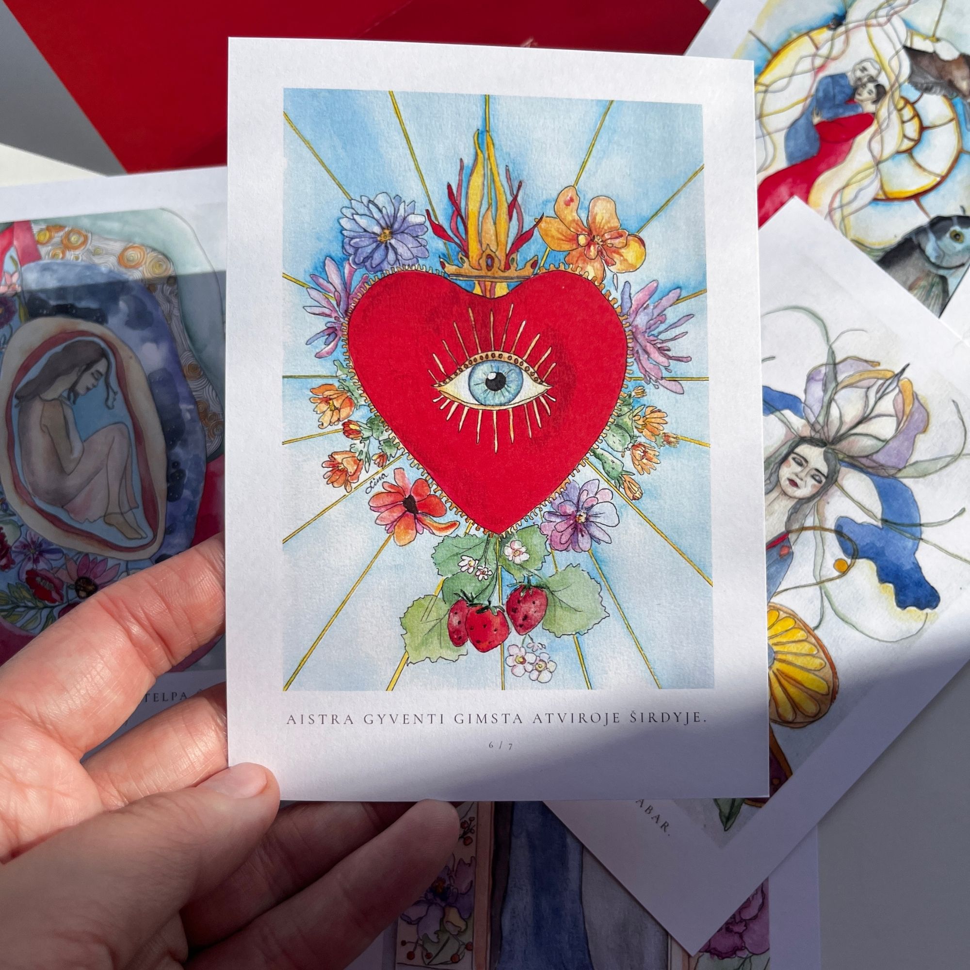 7 iliustruoti atvirukai – „Į save sugrįžk“