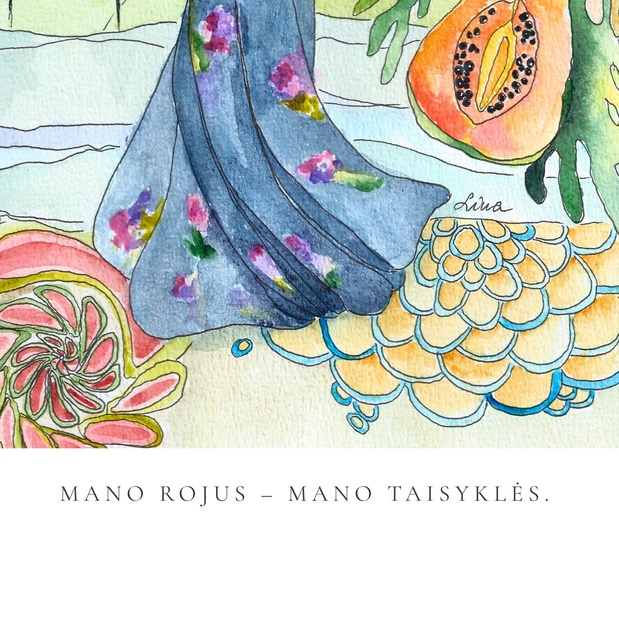 Mano rojus – mano taisyklės – autorinė meno spauda - Image 2