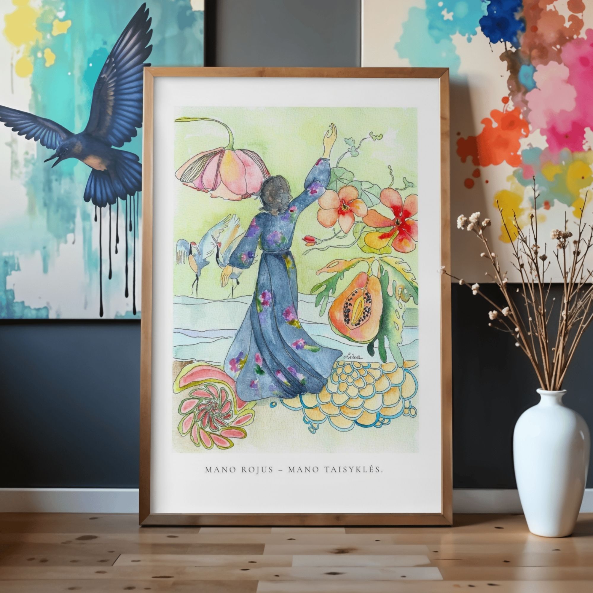 Mano rojus – mano taisyklės – autorinė meno spauda - Image 6